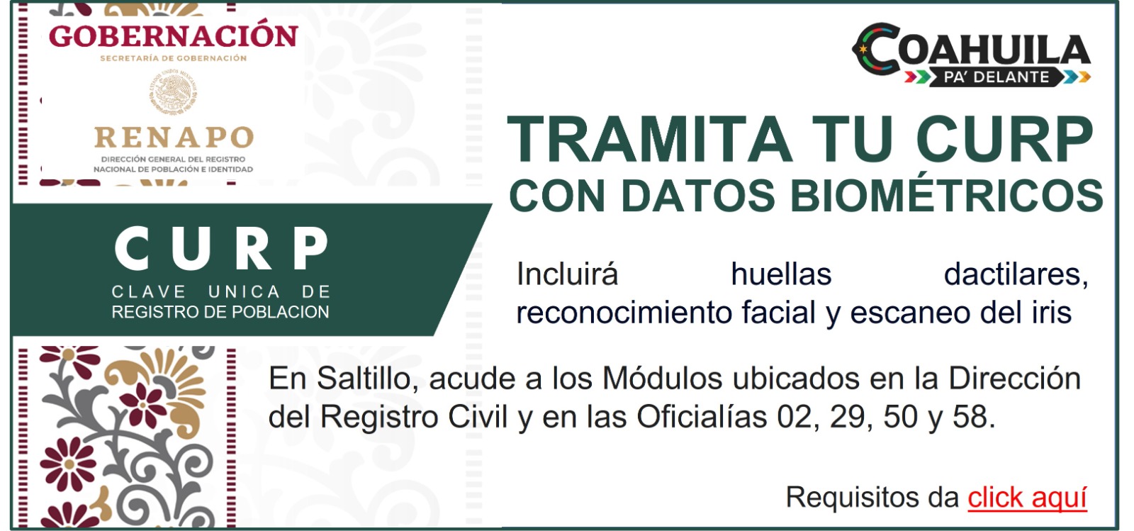 CURP con Biométricos